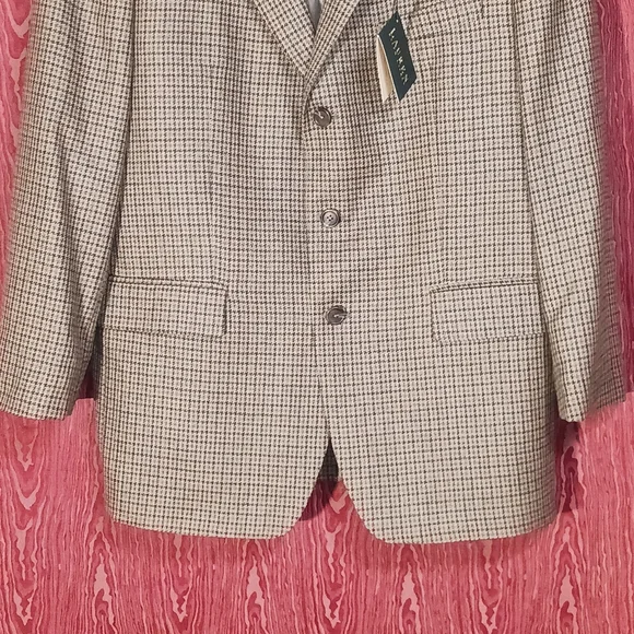 RALPH LAUREN GREEN LABEL 3 Button Long Sleeve Pure New Wool Blazer Men's Sz 44R - Picture 4 of 14